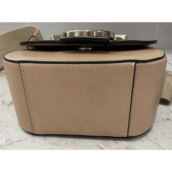 TRUE RELIGION $98 MSRP Crossbody Shoulder Bag Handbag Purse Tan Gold Hardware - Picture 4 of 10